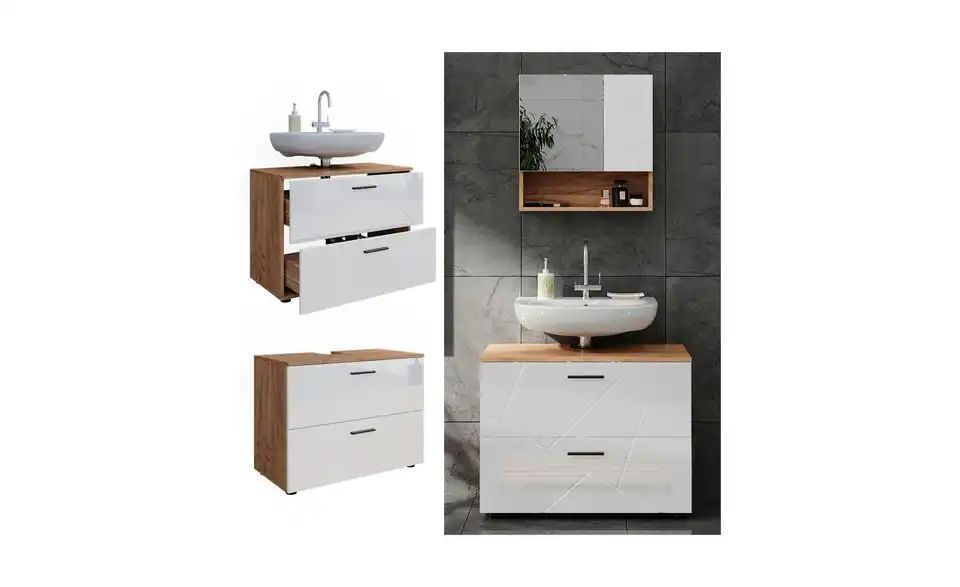 Waschbeckenunterschrank, Detailansicht