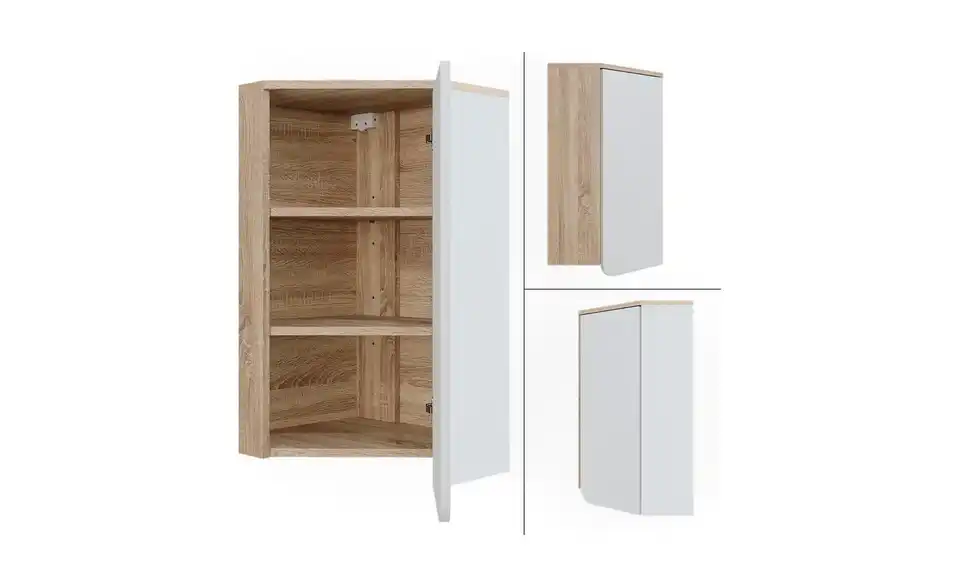 Eckhängeschrank, Detailansicht