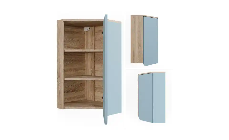 Eckhängeschrank, Detailansicht