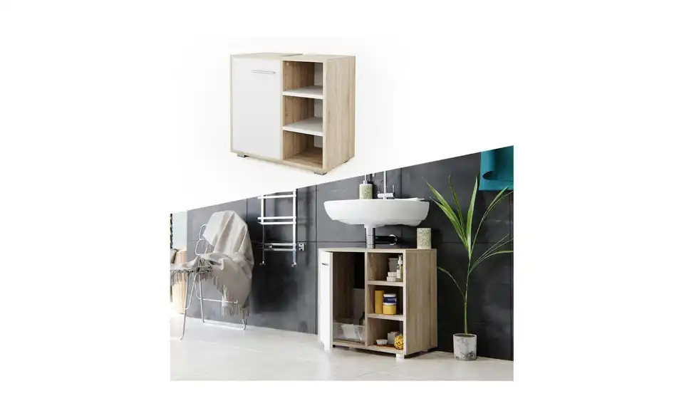 Waschbeckenunterschrank, Detailansicht