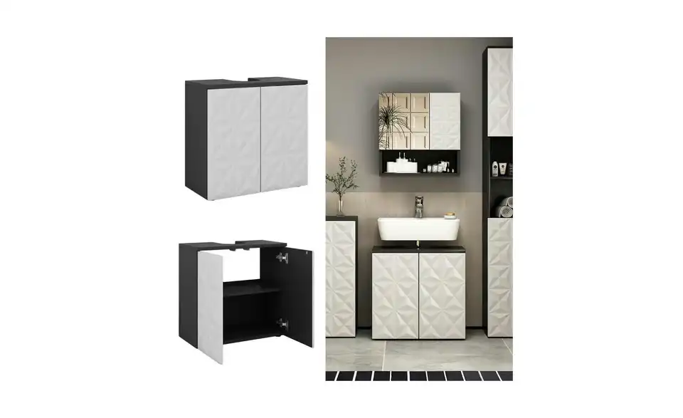 Waschbeckenunterschrank, Detailansicht