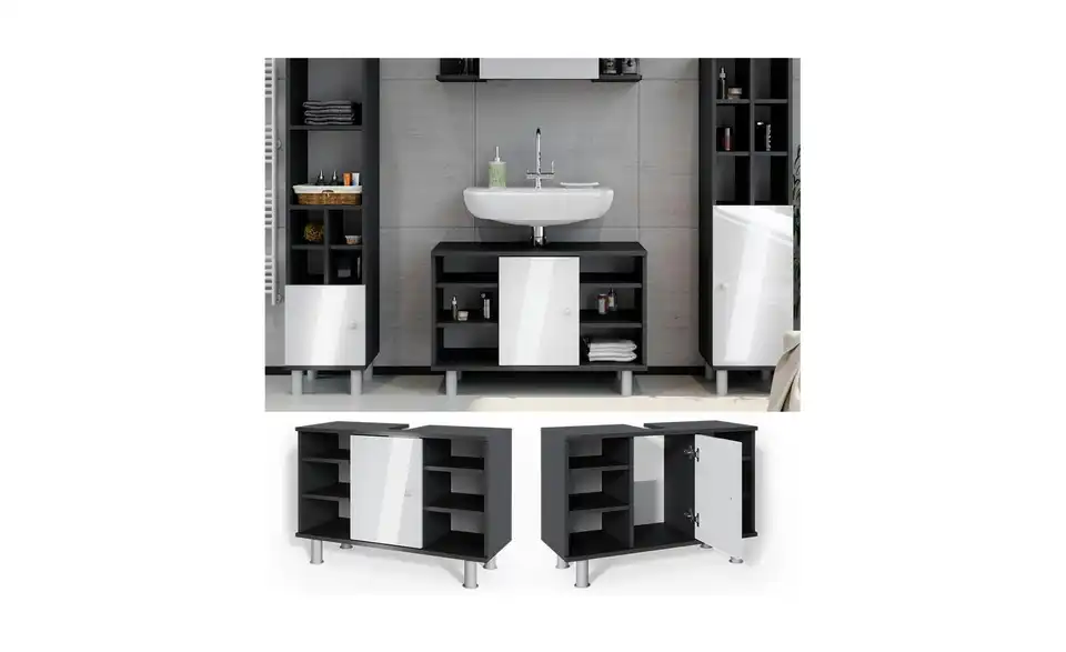 Waschbeckenunterschrank, Detailansicht