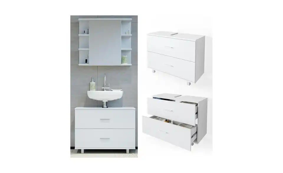 Waschbeckenunterschrank, Detailansicht