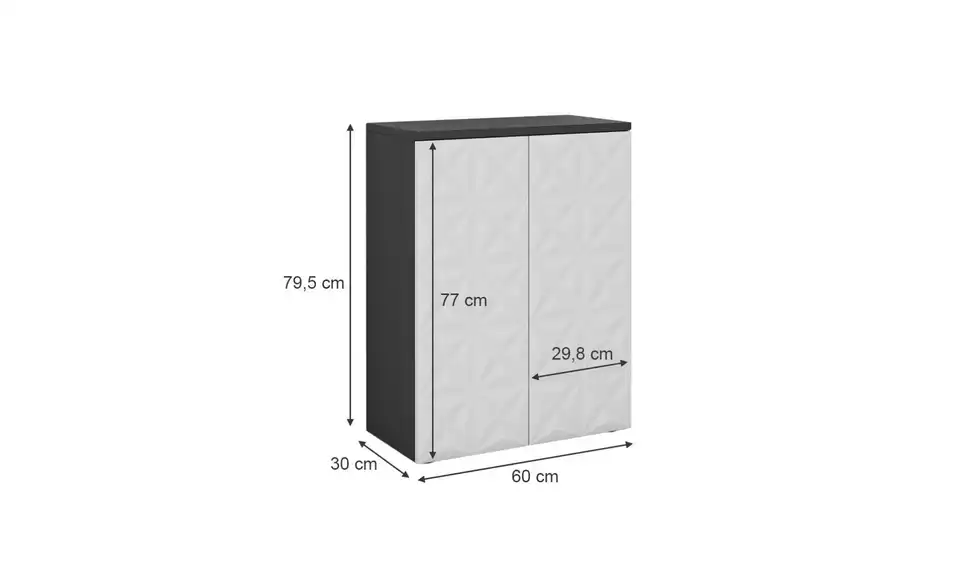 Midischrank, Bemaßung
