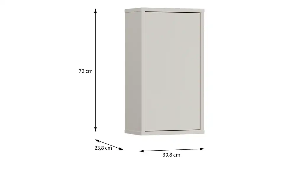 Hängeschrank Bolognano, Bemaßung