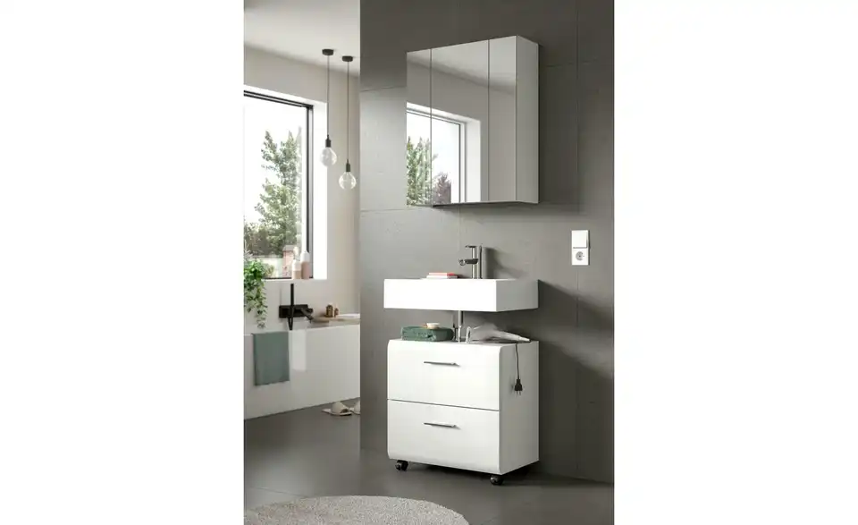 Waschbeckenunterschrank, in Wohnsituation
