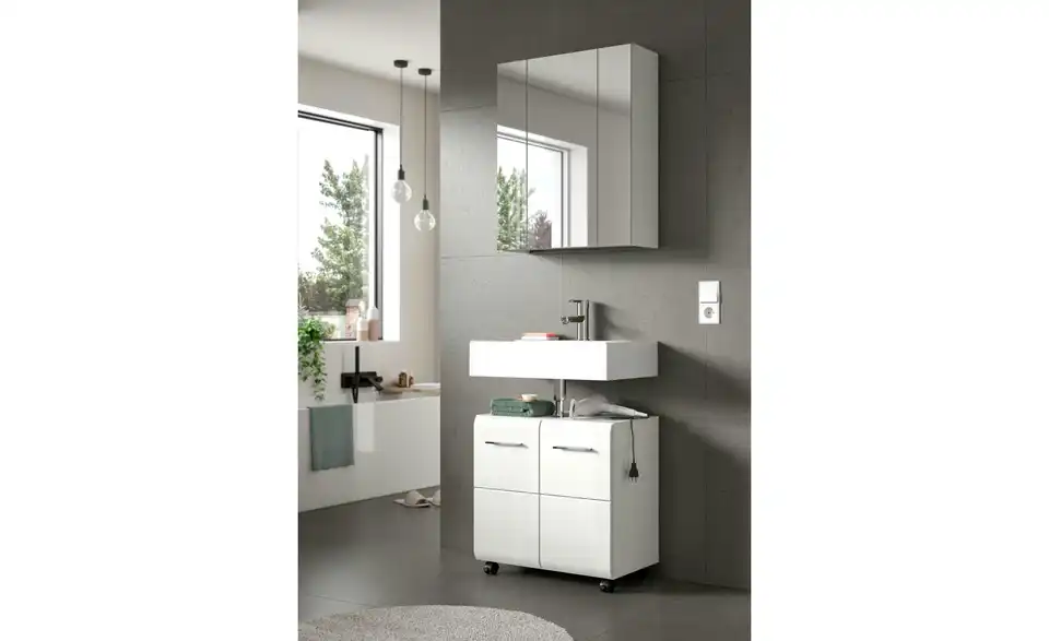 Waschbeckenunterschrank, in Wohnsituation