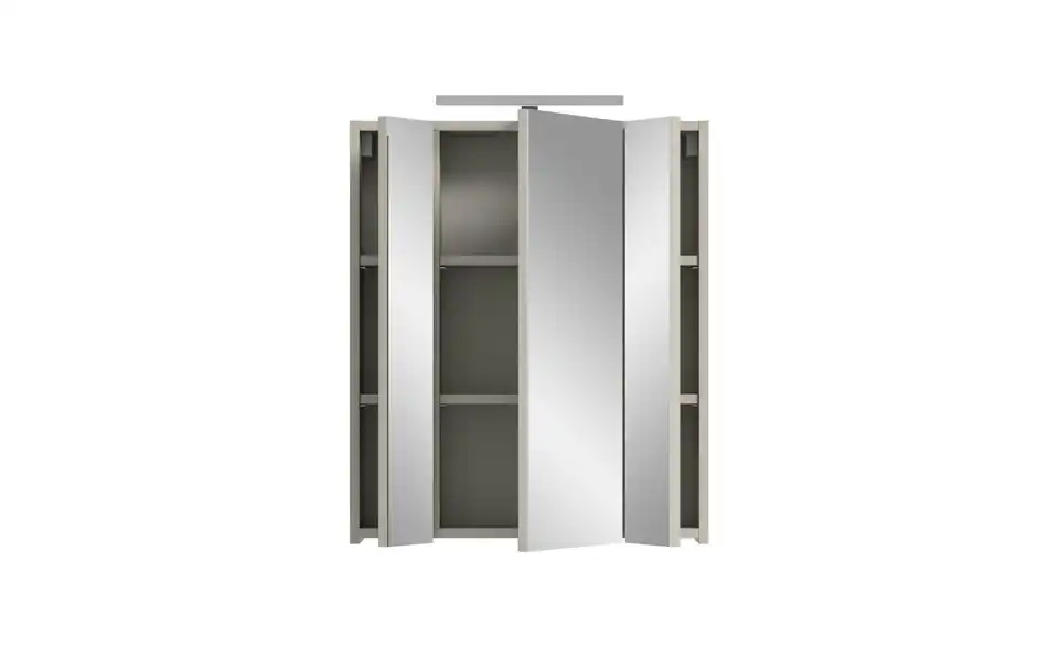 Spiegelschrank mit Beleuchtung, geöffnet