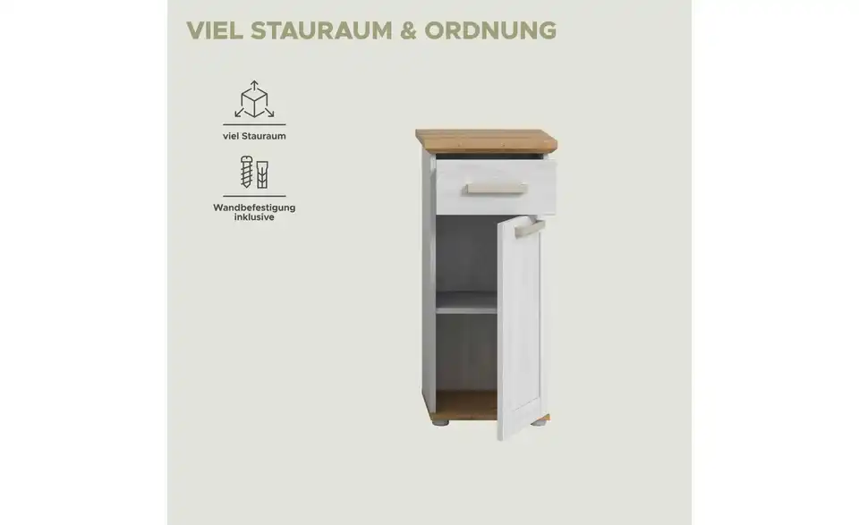 Midischrank, Bild mit Text