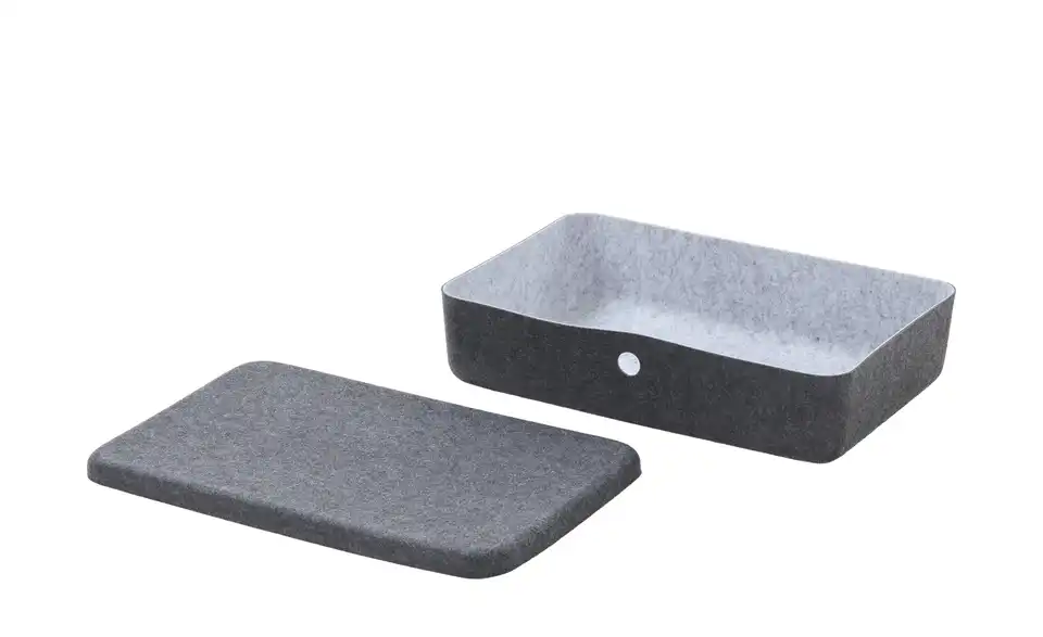 Aufbewahrungsbox mit Deckel, geöffnet