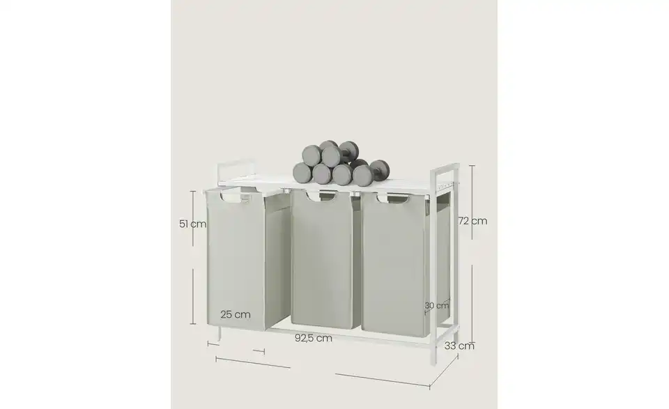 Wäschekorb, Bemaßung