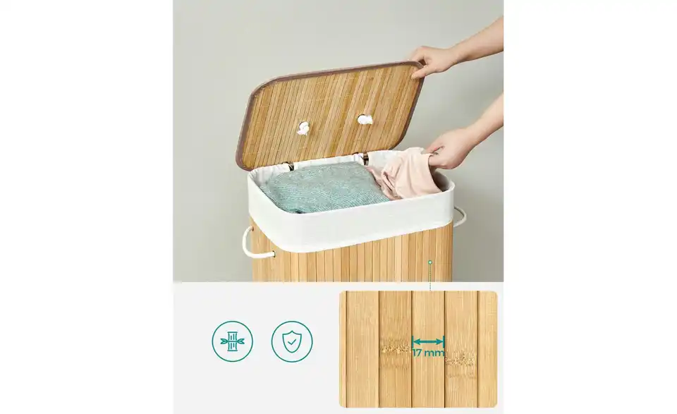 Wäschekorb, Detailansicht