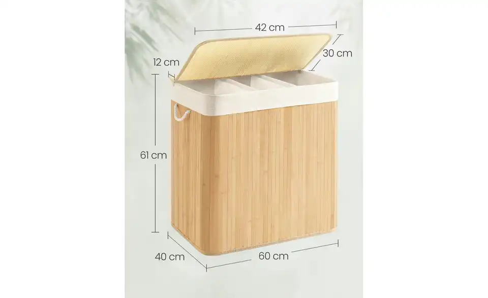 Wäschekorb, Bemaßung