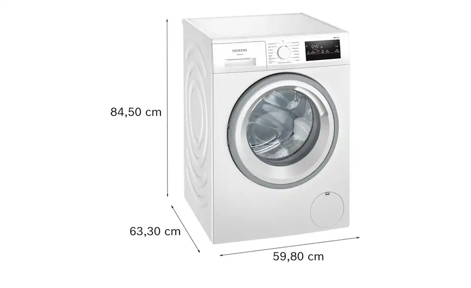 SIEMENS Waschvollautomat WM14N127, Bemaßung