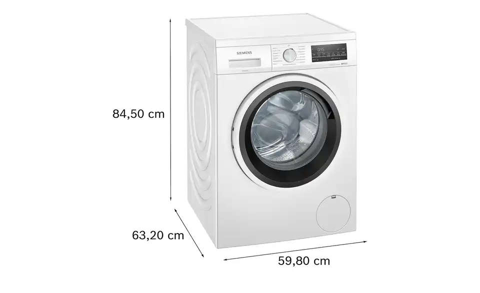 SIEMENS Waschvollautomat WU14UT42, Bemaßung