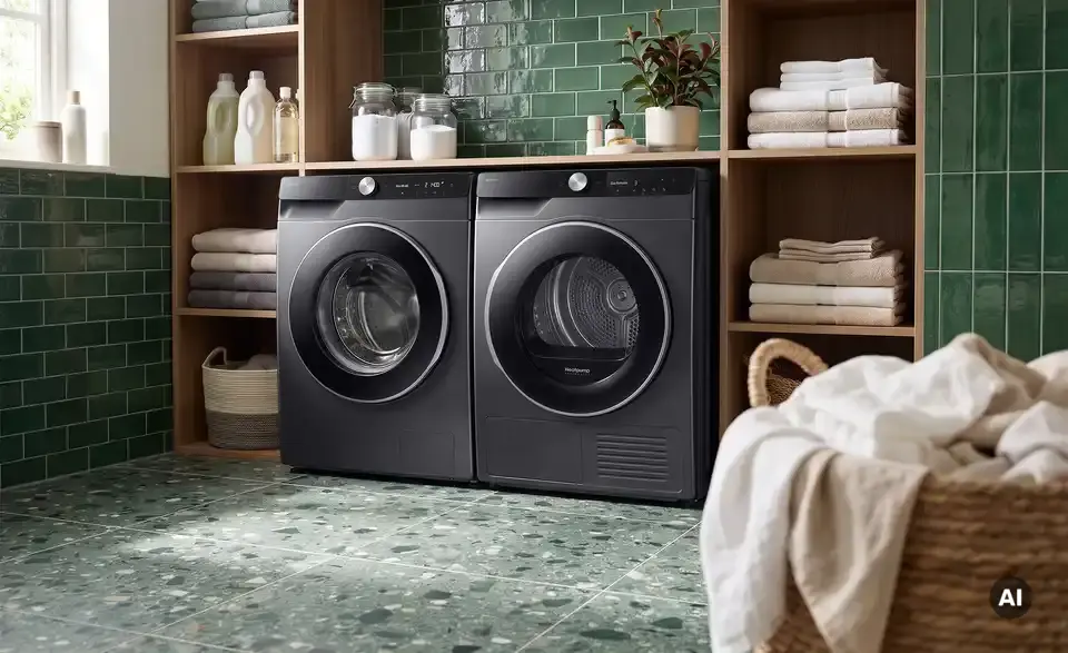 Samsung Wärmepumpentrockner DV90DG6845LBU2, in Wohnsituation