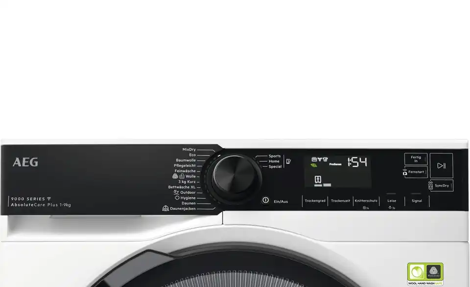 AEG Wärmepumpentrockner TR9W75790, Funktionsansicht