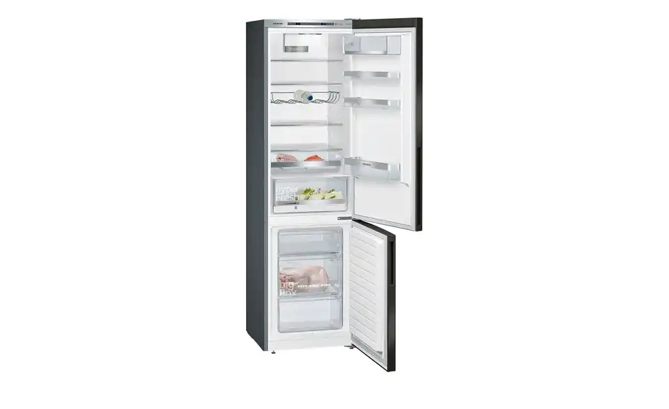 SIEMENS Kühl-Gefrier-Kombination KG39E8XBA, geöffnet