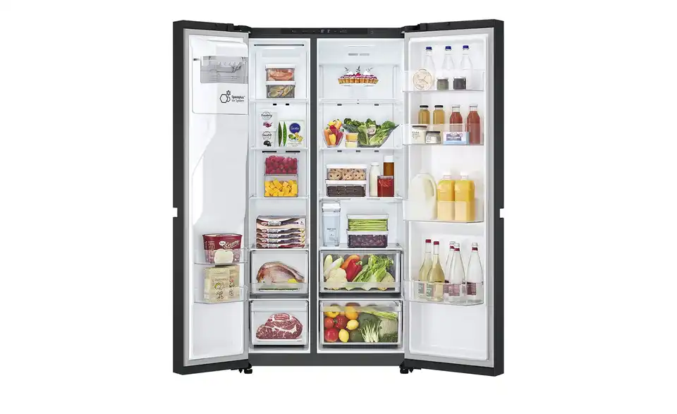 LG Electronics Side-by-Side GSLC41EPPE, geöffnet