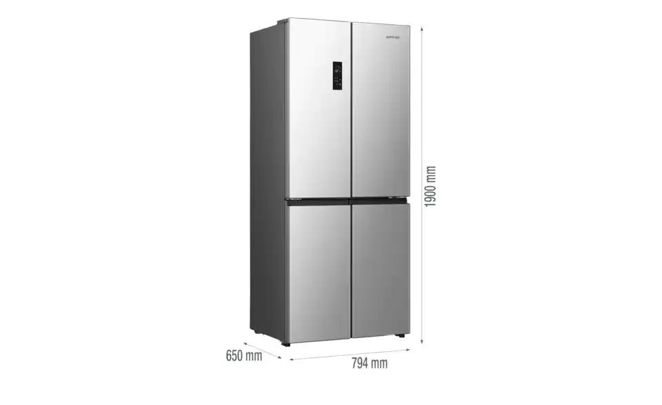 gorenje Cross Door NRM819D61X, Bemaßung