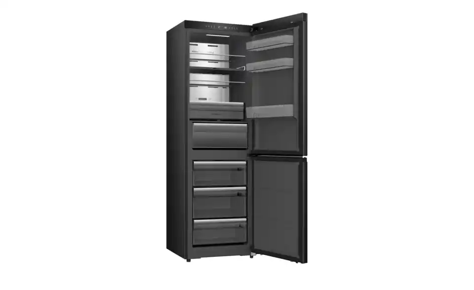 Hisense Kühl-Gefrierkombination RB5K330GSFC, geöffnet