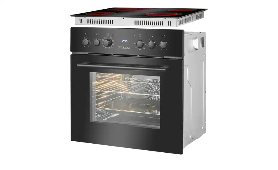 Bomann Einbau-Herdset EHBC 7937 sw, Perspektive