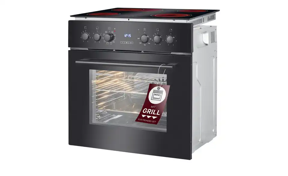 Bomann Einbau-Herdset EHBC 7937 sw, Perspektive