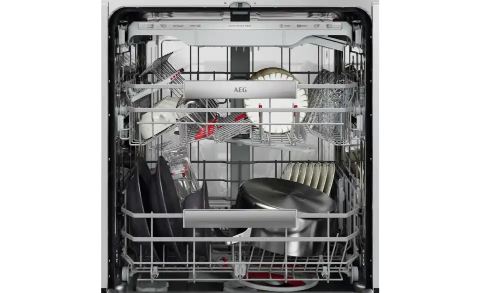 AEG Einbau-Geschirrspüler GI9210X2CT, geöffnet