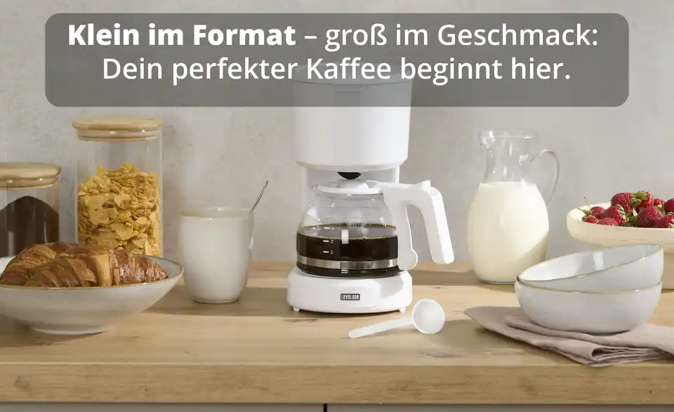 levelone Kaffeautomat KA-060W, Bild mit Text