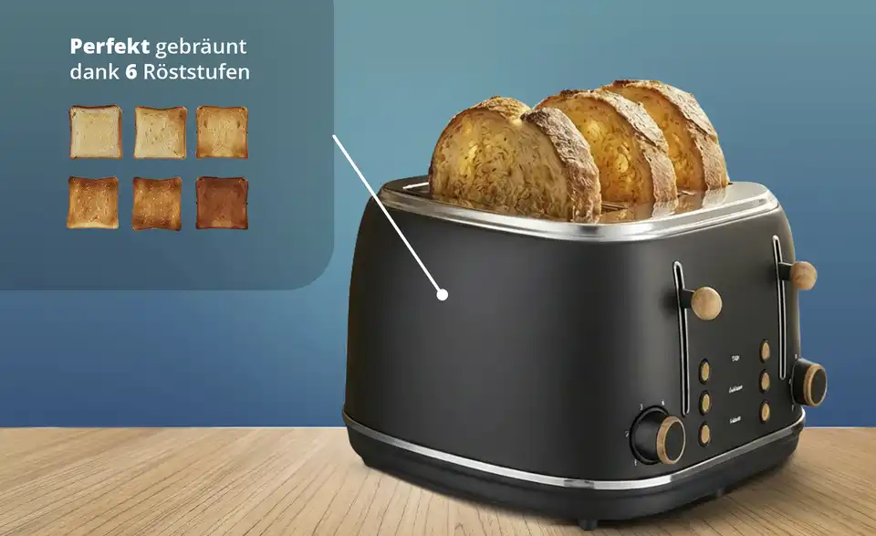 KHG Toaster TO-1500 MSH, Bild mit Text