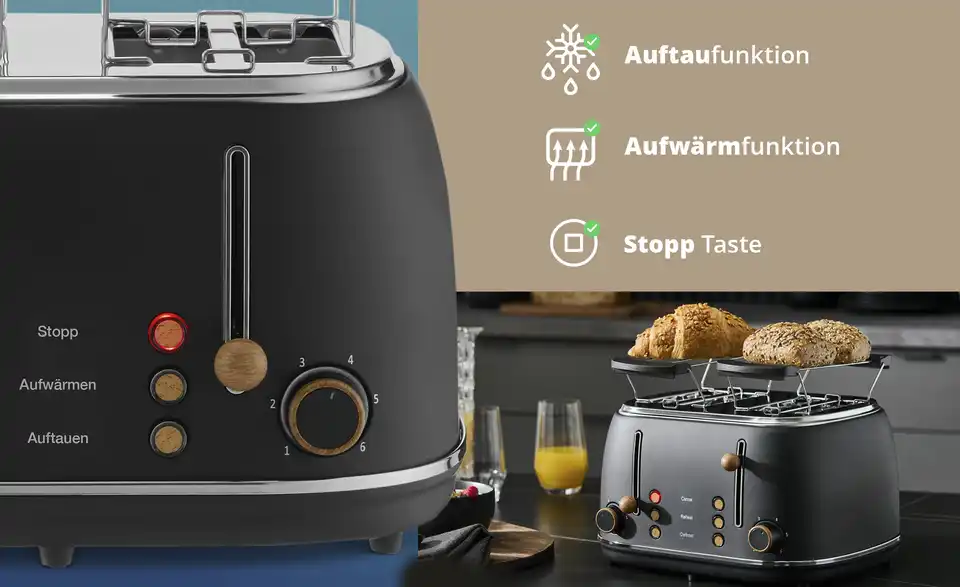 KHG Toaster TO-1500 MSH, Bild mit Text