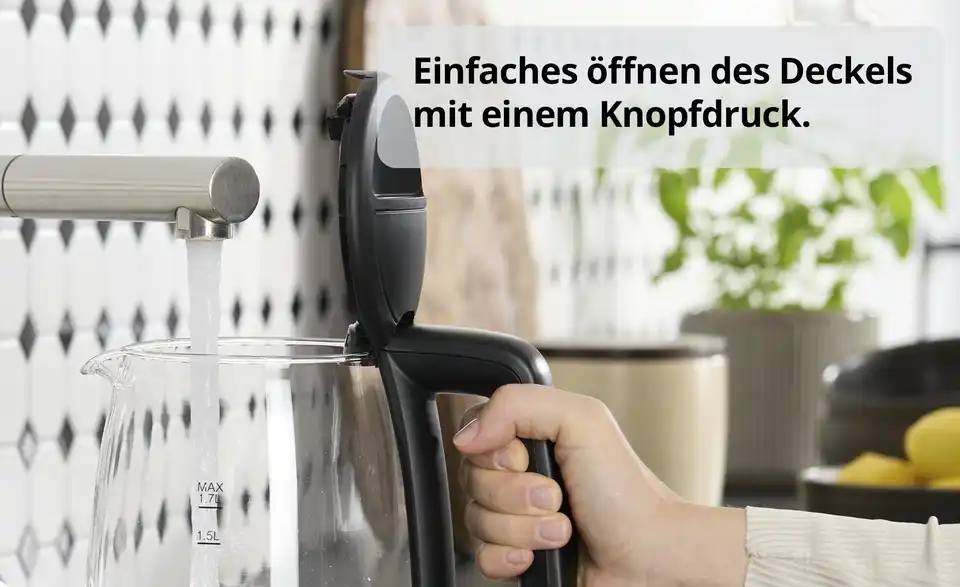levelone Wasserkocher WK-1719GS, Bild mit Text