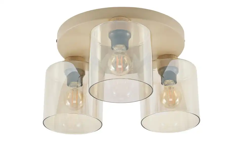 Deckenleuchte Sierra Cognac, Frontansicht