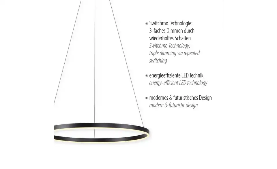 Paul Neuhaus LED Pendelleuchte, Funktionsansicht