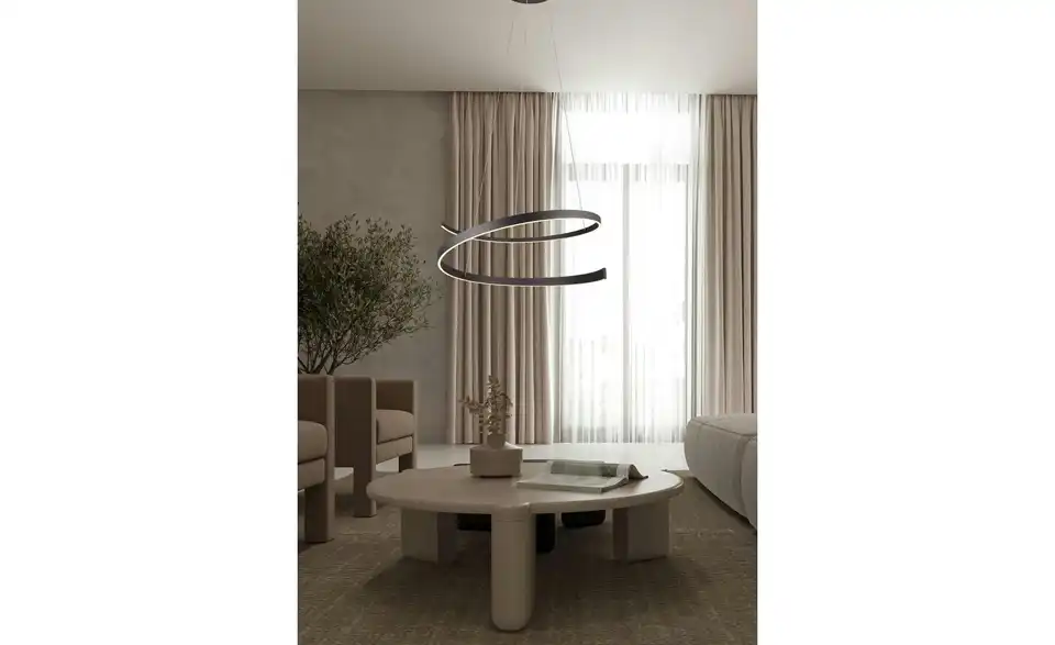 Trio LED Pendelleuchte, in Wohnsituation