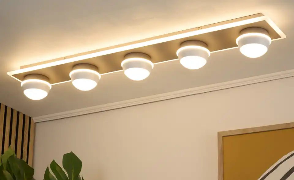 KHG LED-Deckenleuchte Sandy, in Wohnsituation