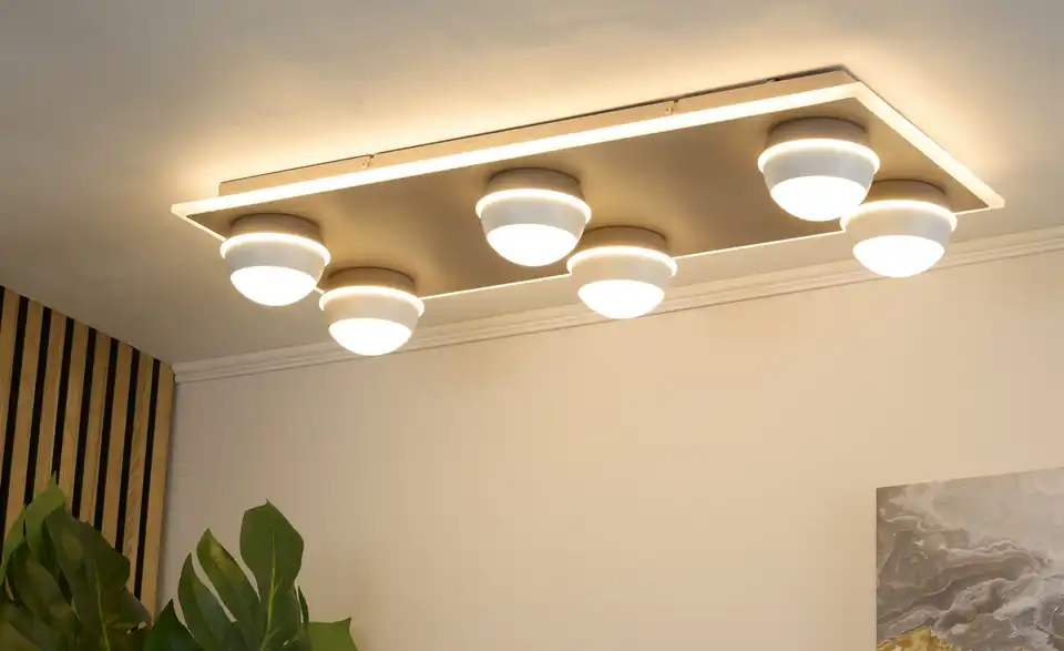 KHG LED-Deckenleuchte Sandy, in Wohnsituation