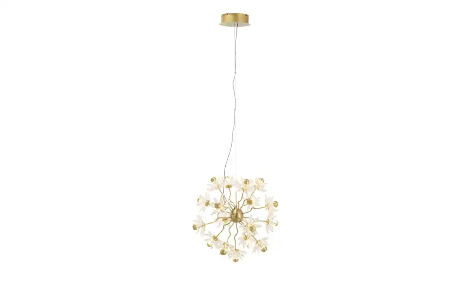 KHG LED-Pendelleuchte Flower, Beleuchtet