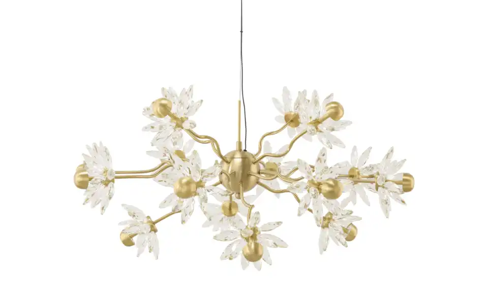 KHG LED-Pendelleuchte Flower, Frontansicht