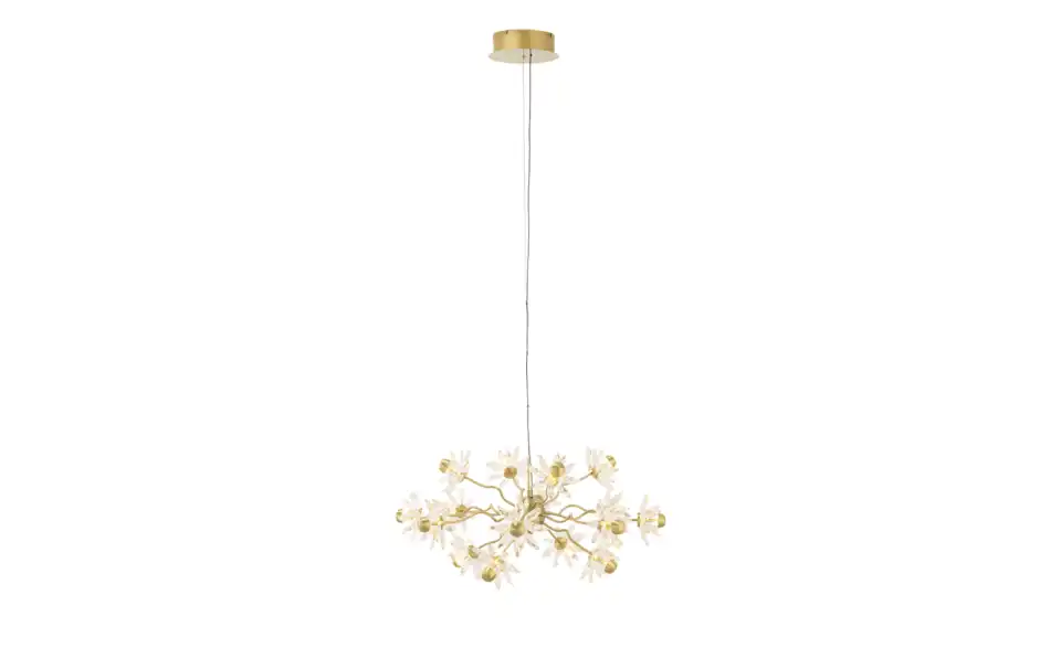 KHG LED-Pendelleuchte Flower, Beleuchtet