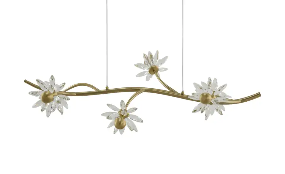 KHG LED-Pendelleuchte Flower, Frontansicht