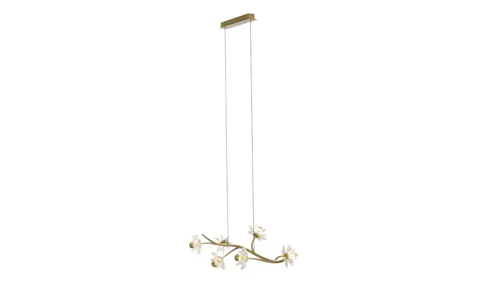 KHG LED-Pendelleuchte Flower, Beleuchtet
