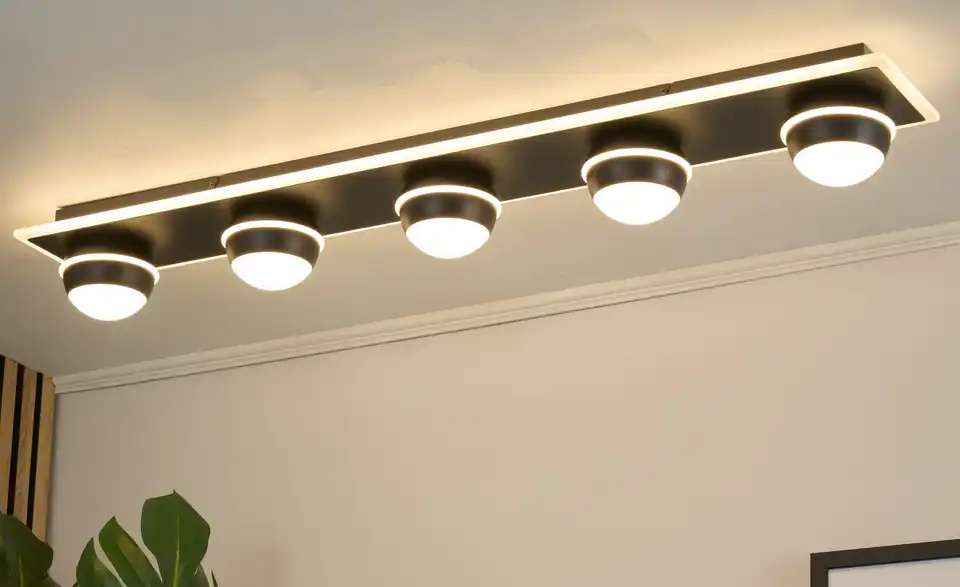 KHG LED-Deckenleuchte Sandy, in Wohnsituation
