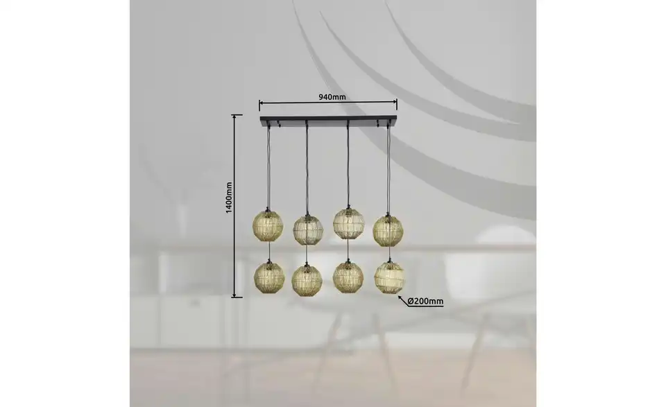 Globo Lighting Hängeleuchte, Bemaßung