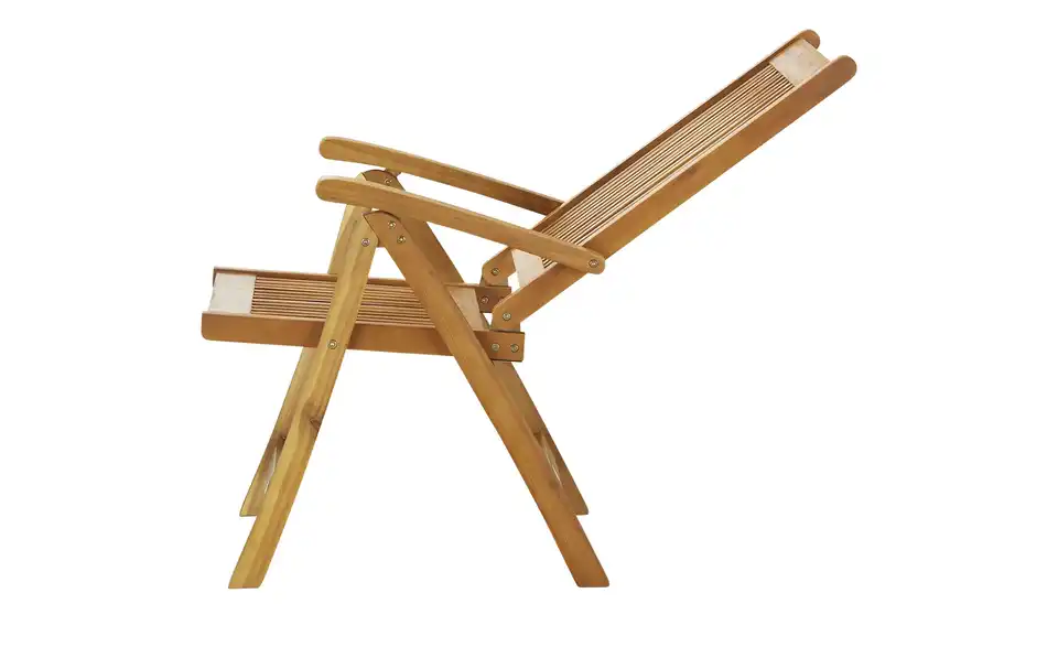 Gartenklappsessel Saigon 1 aus Akazienholz, Funktionsansicht