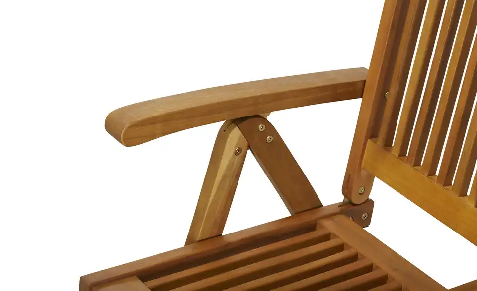 Gartenklappsessel Saigon 1 aus Akazienholz, Detailansicht