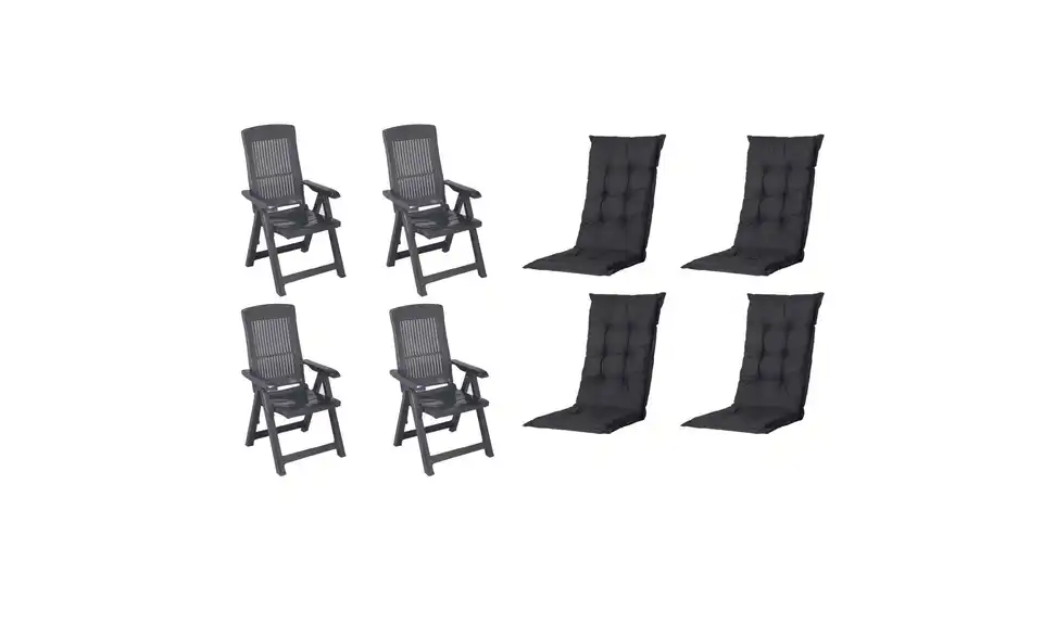 Siena Garden Gartensessel 8er-Set Tampa, Perspektive