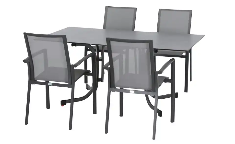 Siena Garden Gartenmöbel 5er-Set Velia, Perspektive