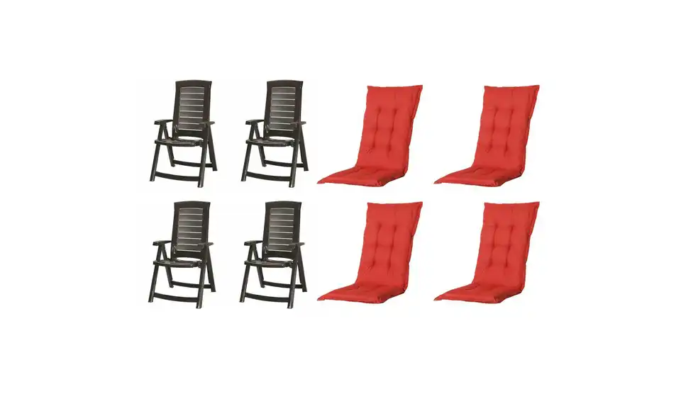 Siena Garden Gartensessel 8er-Set Aruba, Perspektive