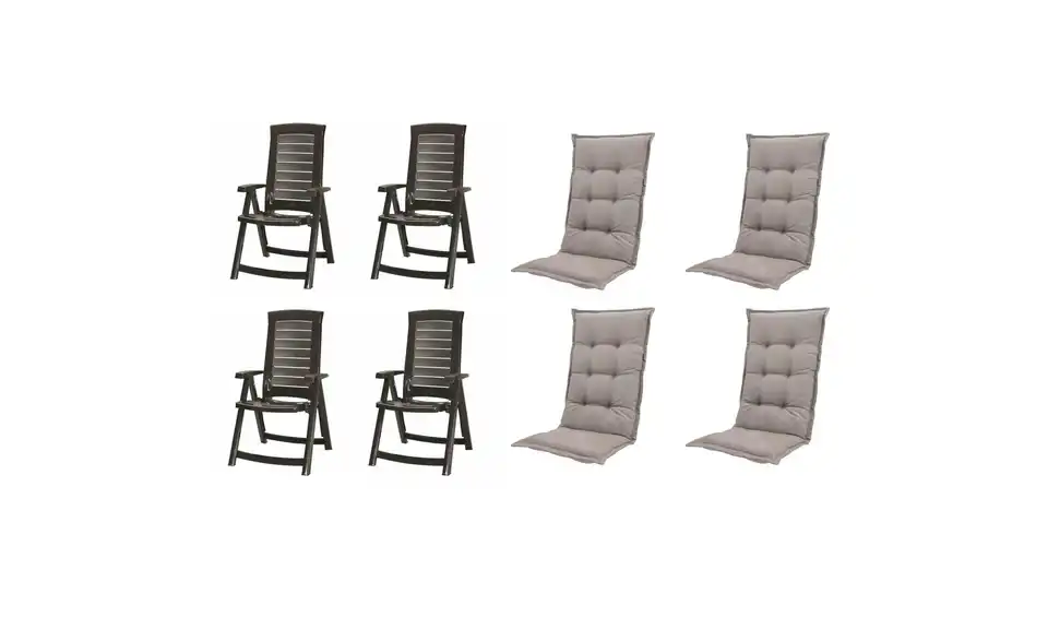 Siena Garden Gartensessel 8er-Set Aruba, Perspektive